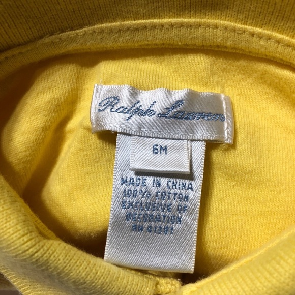 Ralph Lauren Ruffle Bottomed Polo Onesie - Picture 6 of 7
